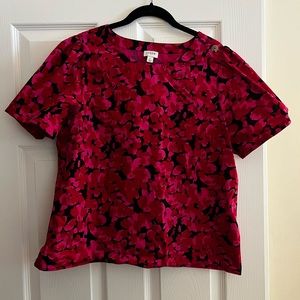 JCrew floral blouse